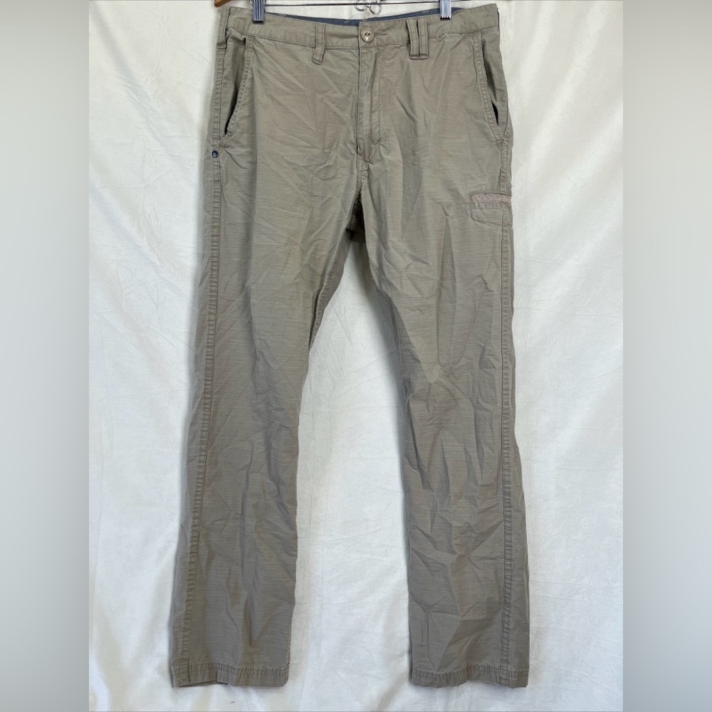 Horny Toad Departure Khaki Pants Mens Size 32 Cargo Chino Hiking Outdoor Casual